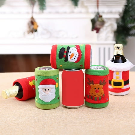 

TUTUnaumb 2022 Winter Clearance Christmas Flanking Bottle Set Of Beverage Cola Beer Bottle Set Decorat 5pc Multicolor