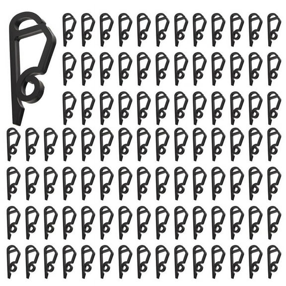 360 Pack Christmas Light Clips Outdoor -Weatherproof Christmas Light Hangers Gutter Hooks for Christmas Holiday Black