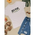 thumbnail image 3 of Believe Daisy Flower Banner T-Shirt Women -Image by Shutterstock, Female x-Large, 3 of 4