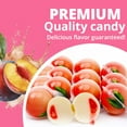 thumbnail image 3 of Gummy Candy - Jelly Filled Gummies - Cute Peach Candies Filled with Peach Jam - 5 pcs Individually Wrapped Chewy Candy - Fun Kids Candy, 3 of 5