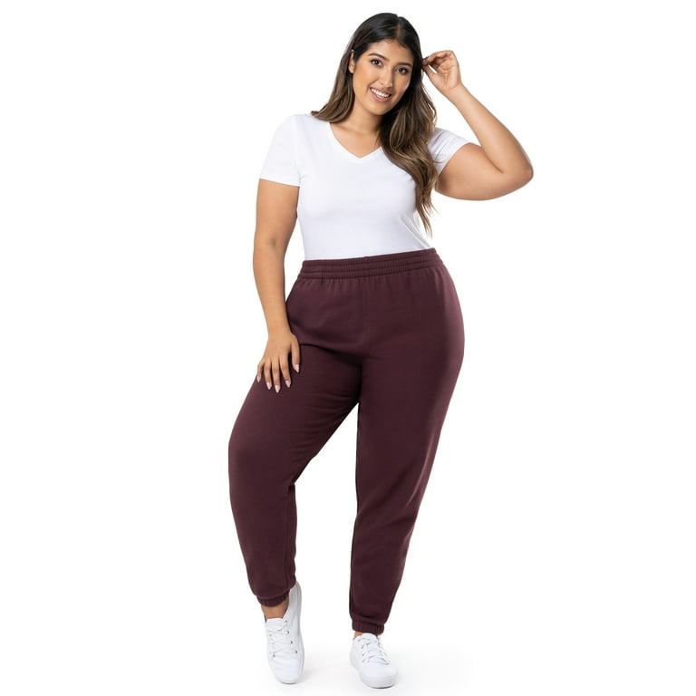 Terra Sky Women s Plus Size Fleece Sweatpants Sizes 0X 4X Walmart