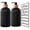 01#Black, variant on Djiypn 2 PCS Foaming Soap Dispenser, Refillable Foam Liquid Hand Soap Empty Plastic Pump Bottle Container for Bathroom, Kitchen, Sink (17oz, Black)