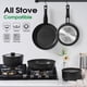 thumbnail image 5 of Juego de utensilios de cocina SODAY, 15 piezas, antiadherentes con mango desmontable, color negro, 5 of 8