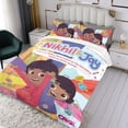 thumbnail image 3 of Nikhil y Jay Conjunto de sábanas temático, trío de piezas, cómodo y amigable con la piel, diseño único, regalo de decoración para el hogar para familiares, amigos y fans,135cm *200cm, 3 of 6