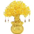 thumbnail image 1 of HAHADAXA Feng Shui Arbre à Argent Crytal Citrine/jaune Pots Dragon Chinois, 1 of 1