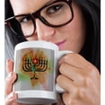 thumbnail image 2 of 3dRose, MENORAH - ANTIQUE, 11oz Magic Transforming Mug, 2 of 8
