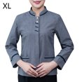 thumbnail image 2 of Uniformes de limpieza Mangas largas Mangas prácticas Chaqueta Práctica enrutamiento Cómodo Superfle Camarera Ropa para Hoteles Restaurantes Gris XL Kearding LF000334-08, 2 of 7