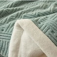 thumbnail image 5 of RKSTN throw blanket 59x40 In Fleece Throw Blanket For Couch Soft Warm Fluffys Cream Solid ColorBlanket Decorative And Giftable Striped Blankets, 5 of 5