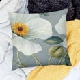 thumbnail image 2 of SHANXI Throw Pillow Covers White Flowers Print Cushion Cover Soft Pillow Cases for Home Sofa Bed Chair Car Office Decorative 22x22in, 2 of 5