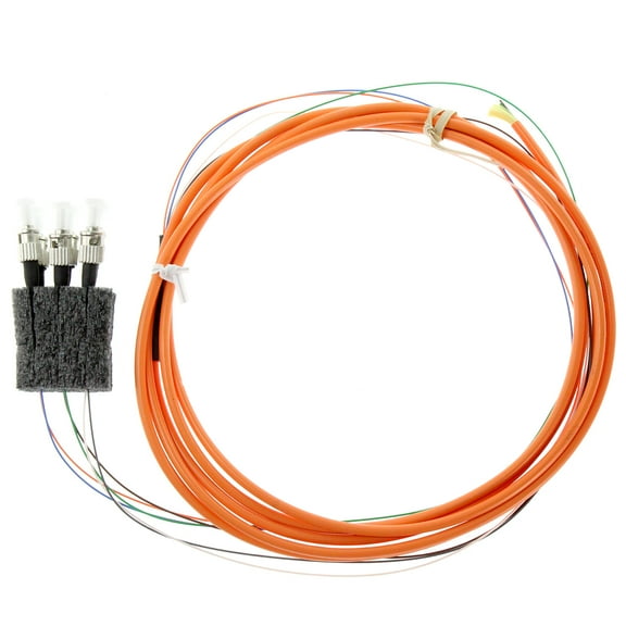 Performa MPRI Fiber Optic Breakout Cable, 6-Fiber, Multimode, 62.5um, ST 10-Feet