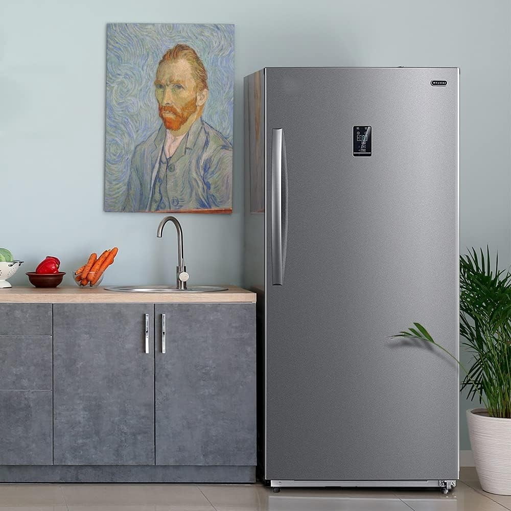 Techomey 21 Cu Ft Single Door Upright Freezer/Refrigerator LED Display Frost Free
