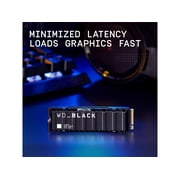 WD_BLACK 1TB SN850X NVMe SSD, Internal Gaming Solid State Drive with Heatsink - WDS100T2XHE-00BCA0