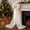 White, variant on EWASWON Giant Christmas Tree Bow, 23.6"x78.7" Extra Large White Mesh Bow with Long Streamers, Oversized Tree Topper Bow for Front Door Window Party Backdrop Decor