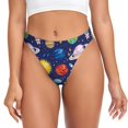 thumbnail image 1 of Fotbe Space Planet Tanga Sin Costuras para Mujer con Estampado – Panties Invisibles, Transpirables y Cómodos para Uso Diario-X-Large, 1 of 6