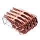 thumbnail image 3 of Rejilla para costillas con 4 ranuras - Rejilla para parrilla de acero inoxidable para asar carne con 2 asas de fácil agarre - Viene con cepillo para rociar de silicona Afortunado Sencillez, 3 of 6