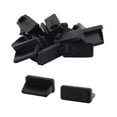 thumbnail image 1 of Unique Bargains Computer Rubber USB 2.0 Type A Female Port Dust Dustproof Cover Black 15pcs, 1 of 1