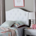 thumbnail image 3 of Bowery Hill Faux Leather Upholstered Twin Headboard with Wood Frame in White, 3 of 5