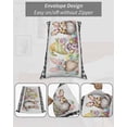 thumbnail image 6 of Easter Gnomes Pillow Cases Standard Size Set of 2 - Microfiber Bed Throw Pillow Covers, Eggs Bunny Spring Daisy Flower Farmhouse Plaid Decorative Lumbar Pillow Cover with Envelope Closure 20"x26", 6 of 6