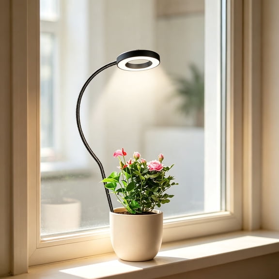 LED full-spectrum growth lamp, mini USB with dimming timing, inserted into soil potted plant lamp, used for indoor plants.