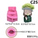 thumbnail image 3 of Molde de silicona para Cabeza de niña Sunnimix Molde de Maceta Suculenta de resina Epoxi Color rosa, 3 of 8