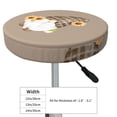 thumbnail image 4 of Fotbe Sunflower Gnomes 4 Stool Covers Round,Waterproof Round Bar Stool Covers Bar Chair Covers Washable Stool Cushion Slipcover for 12-14 Inch Chair-, 4 of 7