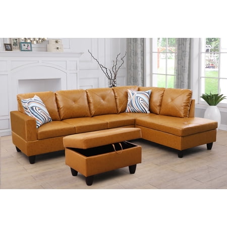 Ponliving Furniture 3-Pieces Living Room Sofa Set