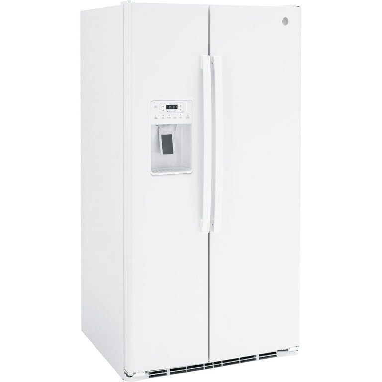 Ge Gse25g 36 Wide 25.3 Cu. Ft. Energy Star Rated Side By Side Refrigerator White