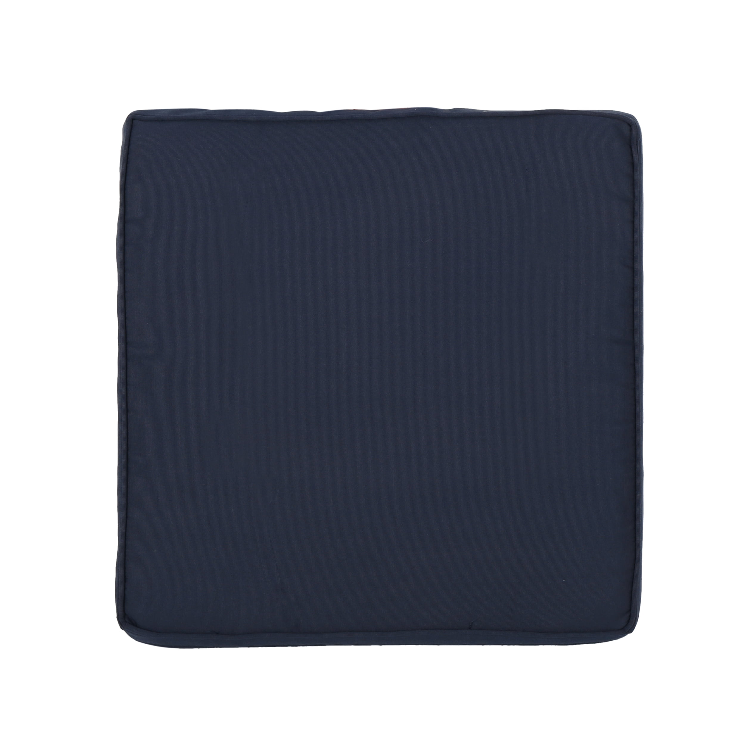 GDF Studio Massey Outdoor Water Resistant Fabric Club Chair Cushions with  Piping, Navy Blue