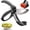 Black, variant on Salad Scissors for Chopped Salad: Multiblade Food Scissor Salad Chopper with Double Blades, Lettuce Chopper Kitchen Chopper Tool for Tossing and Chopping in Salad Bowl (Blue)