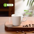thumbnail image 2 of Juego de 4 tazas de porcelana Hlukana de 100 ml, color blanco, 2 of 7