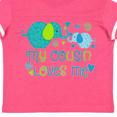 thumbnail image 4 of Inktastic My Cousin Loves Me- Cute Elephants Boys or Girls Toddler T-Shirt, 4 of 5