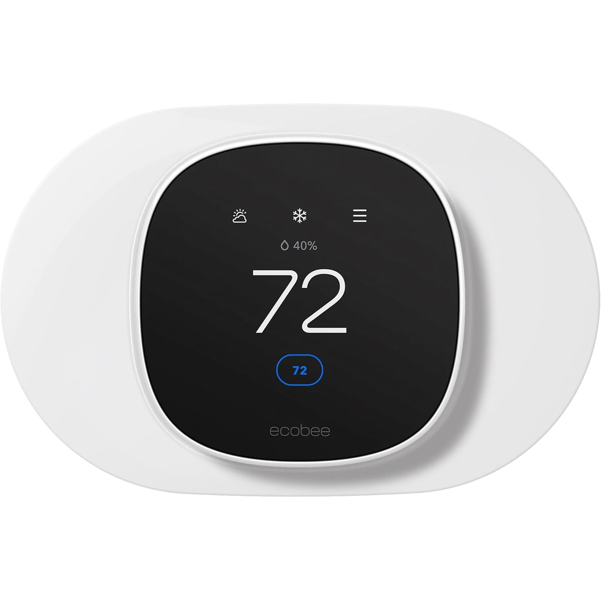 Tim Kit for ecobee Smart Thermostat Essential 2025, Wall Plate Cover Accessory for ecobee Thermostat, Easy to Install Cover Imperfections for Your Wall
