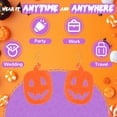 thumbnail image 6 of DESIGNICE Halloween Earrings,Pumpkin Halloween Jewelry,Alloy Lasting Color Retention Fall Earrings,Style5, 6 of 7