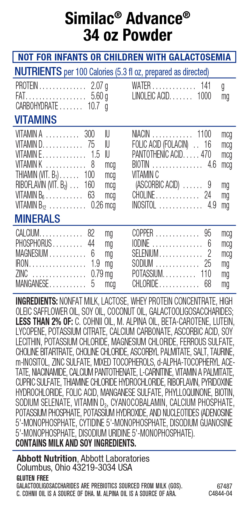 similac pro advance 34 oz walmart
