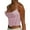 Pink, variant on Jinhomg Women's Corset Top Trendy Sexy Mesh Sheer Spaghetti Strap Going Out Slimming Bustier Corset Bodysuit With Built In Bra Back to College Deals Black S
