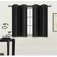 thumbnail image 2 of 2 SOLID SHORT GROMMET PANELS WINDOW CURTAINS FOR ANY ROOM 24" OR 36" LENGTH, 2 of 2