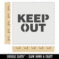 thumbnail image 2 of Keep Out Warning Sign DIY Cookie Wall Craft Stencil - 5.5 Inch, 2 of 5