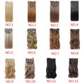 thumbnail image 2 of 16 Pcs 60cm Extensions de Cheveux Naturelles Synthétiques à Clipser Perruque, 2 of 5