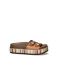 thumbnail image 4 of No Boundaries Women's Platform Footbed Sandal, 4 of 6