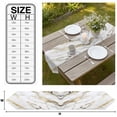 thumbnail image 3 of Modern White Gold Table Runner Linen Burlap Table Runner 72 Inches Long Abstract Marble Geometric Dresser Scarves for Kitchen Island Coffee Dining Room Party Wedding Banquet Holiday Decor 18"x72", 3 of 8