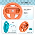 thumbnail image 3 of KIPLINK 2-Pack Racing Wheels for Nintendo Switch 2 Joy-Cons - Mario Kart Game Steering Wheel & Detachable Grip Combo - Enhanced Driving Experience, 3 of 5