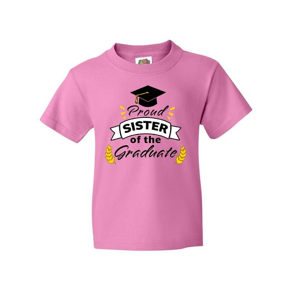 Inktastic Proud Sister of the Graduate-Family Graduation Youth T-Shirt
