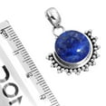 thumbnail image 2 of 925 Sterling Silver Pendant Natural Lapis Handmade Jewelry, 2 of 4