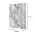 thumbnail image 3 of TIMIFIS Shower Curtain Polyester Shower Curtain, Design and Polyester, Weighted Hem, Shower Curtains Set for Bathroom ，Abstract Modern Ink Shower Curtain Shower Curtain Liner, 3 of 5