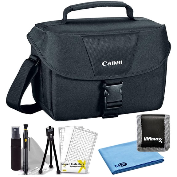 Canon 100ES Padded Compact Digital SLR EOS Camera Gadget Case   Cleaning Kit(International Model)