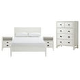 thumbnail image 2 of Alaterre Furniture Windsor 4-Piece Bedroom Set with Panel Full Bed, 2 Nightstands, and 5-Drawer Chest, Driftwood White, 2 of 3