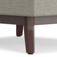 thumbnail image 5 of Owen 34 inch Wide Mid-Century Modern Coffee Table Storage Ottoman in Cloud Grey Polyester Fabric, 5 of 10