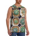 thumbnail image 2 of Kdxio Cactus Garden for Men's Muscle T-shirt,Sleeveless for Workout Running Athletic Gym Lounge Casual, 2 of 5