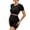 Black, variant on Women's Maternity Yoga 2 Piece Sets Summer Short Sleeve Tshirts Shorts Over The Belly Workout Outfits