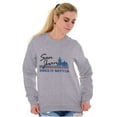thumbnail image 3 of Puerto Rico San Juan Boricua Pride Sweatshirt for Men or Women Brisco Brands S, 3 of 5